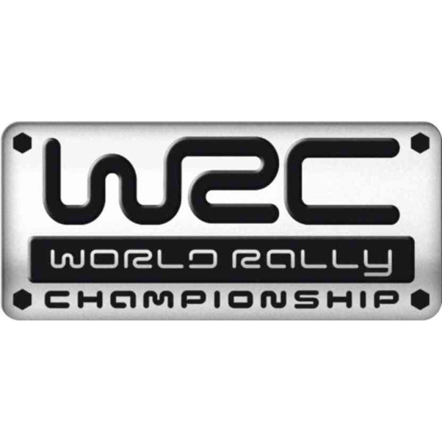 Aluminium Embleem/Logo - WRC - 5,5x2,5cm