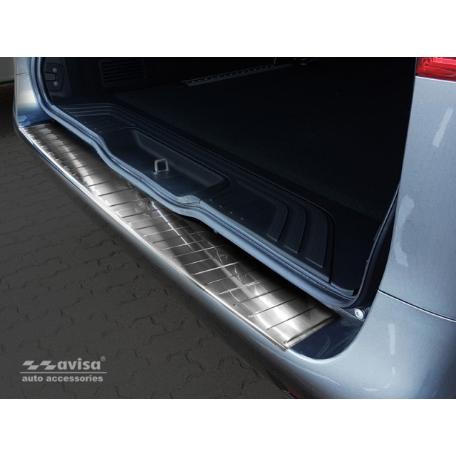 RVS Achterbumperprotector  Mercedes Vito & V-Klasse 2014- 'Ribs' (Lange versie)