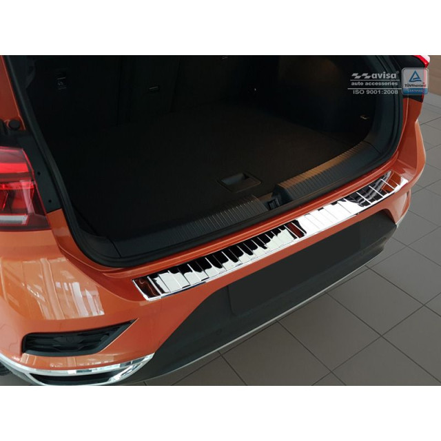 Chroom RVS Achterbumperprotector  Volkswagen T-Roc 2017- incl. Cabrio - 'Ribs'