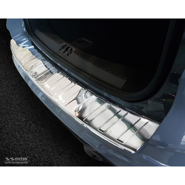 Chroom RVS Achterbumperprotector  Ford Kuga II 2013-2019 'Ribs'