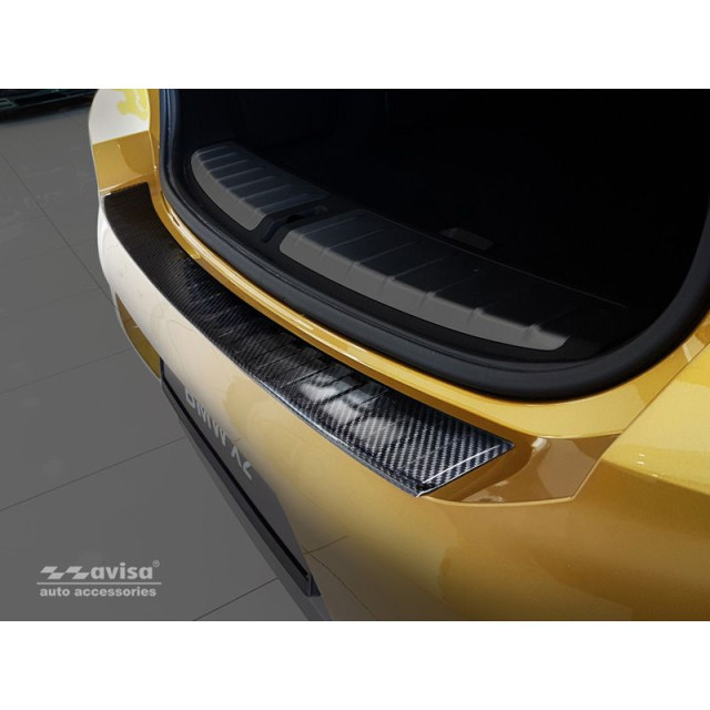 Echt 3D Carbon Achterbumperprotector passend voor BMW X2 F39 M-Pakket 2018-