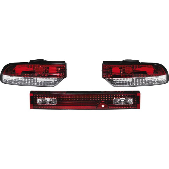 Set Achterlichten  Nissan Silvia S13 (180SX) - Rood/Helder (3-delig)