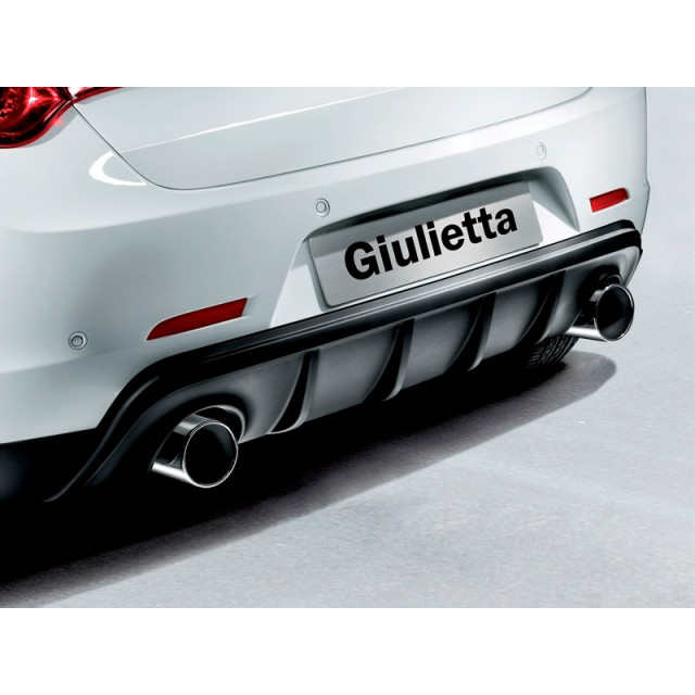 Achterbumperskirt (Diffuser)  Alfa Romeo Giulietta 2010- (Dubbele uitlaat links+rechts) (ABS)