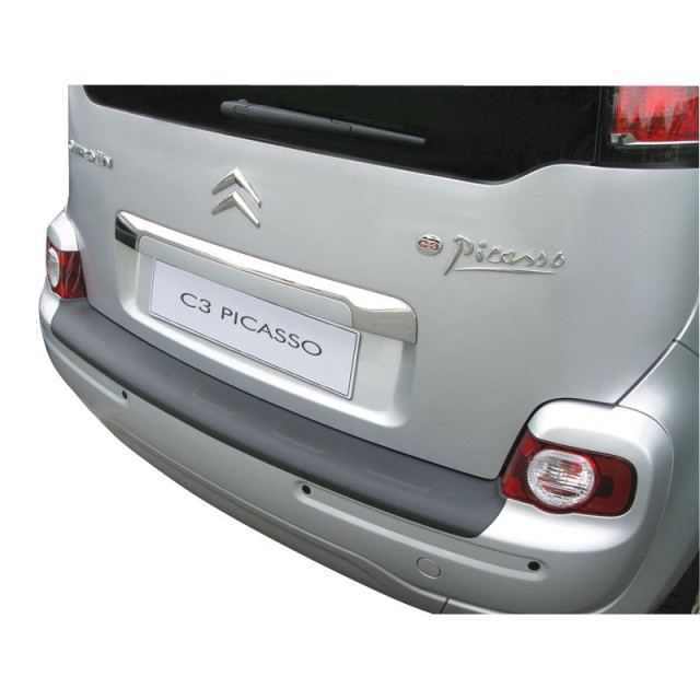 ABS Achterbumper beschermlijst passend voor Citroën C3 Picasso Zwart