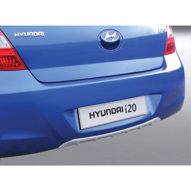 RGM Achterbumperskirt (Diffuser)  Hyundai i20 3/5-deurs 2009-2015 zilver (ABS)