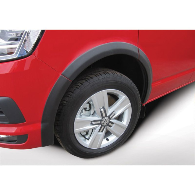 RGM Set spatbordverbreders  Volkswagen Transporter T5 2003-2015 Korte wielbasis - zonder schuifdeuren - Zwart