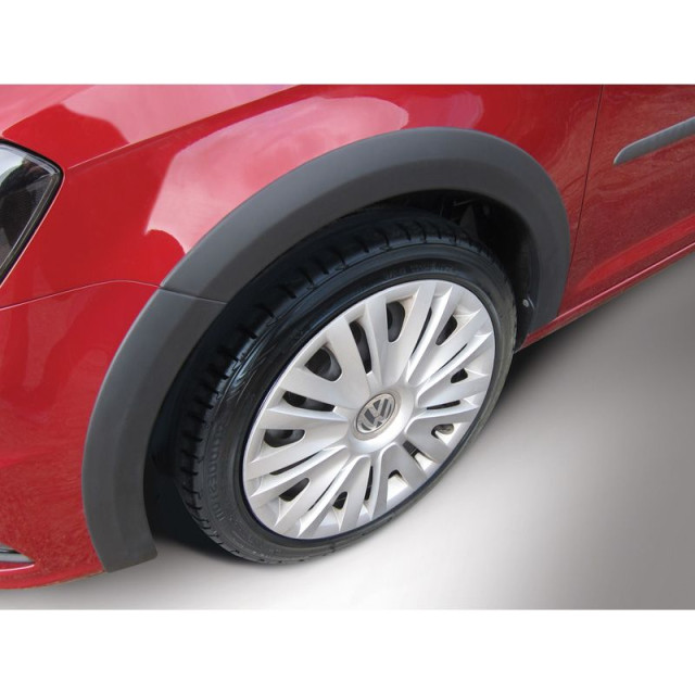 RGM Set spatbordverbreders  Volkswagen Caddy 2015- - linker schuifdeur - Zwart