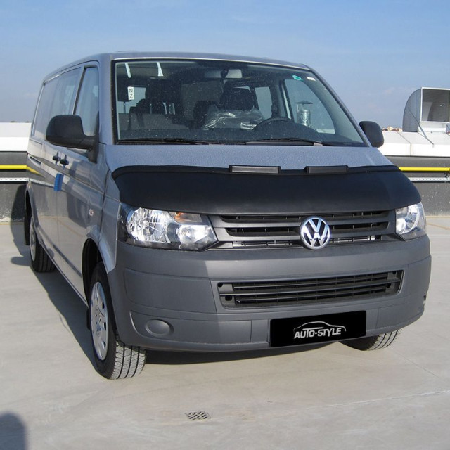 Motorkapsteenslaghoes  Volkswagen Transporter T5 facelift 2010-2015 zwart