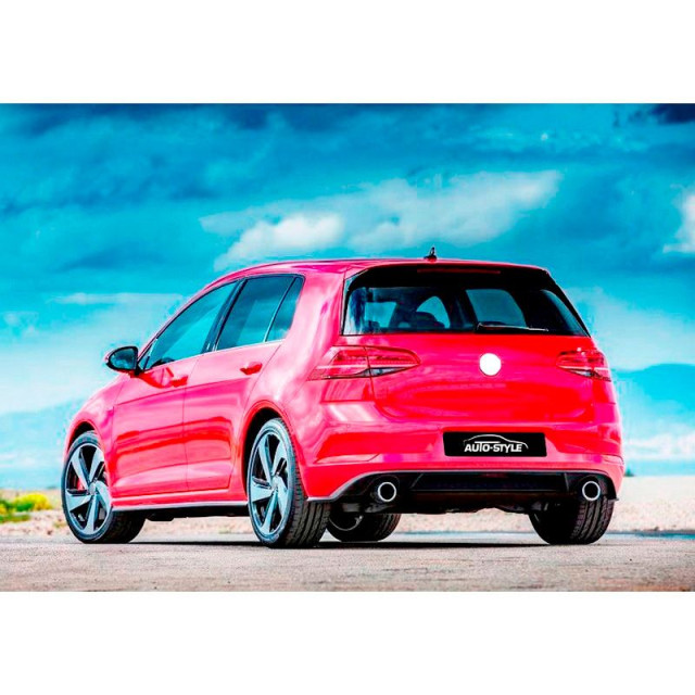 AutoStyle Achterbumperskirt  Volkswagen Golf VII 3/5-deurs Facelift 2017- 'GTi-Look' (PP)