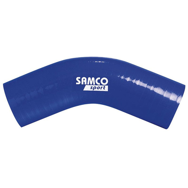 Samco Siliconen slang 45 graden bocht - Lengte 63mm - Ø11mm - Blauw