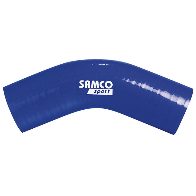 Samco Siliconen slang 45 graden bocht - Lengte 102mm - Ø19mm - Blauw