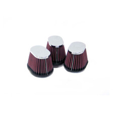 K&N universeel ovaal filter 54mm (Offset) aansluiting, 102mm x 76mm Bodem, 76mm x 51mm Top, 70mm Hoogte (RC-0983) (Set van 3)