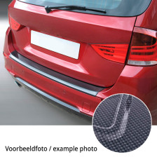 ABS Achterbumper beschermlijst passend voor Ford S-Max 9/2015- Carbon Look 'Ribbed'