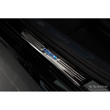 Zwart RVS Instaplijsten passend voor BMW X6 G06 2019- 'Hybrid' - 4-delig