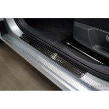 Zwart RVS Instaplijsten passend voor Skoda Fabia IV Hatchback 2021- 'Special Edition' - 4-delig
