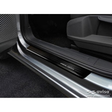 Zwart RVS Instaplijsten  Volkswagen Caddy V 2020- - 'Special Edition' - 2-delig
