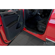 Zwart RVS Instaplijsten passend voor Volkswagen Tiguan II 2016-2020 & FL 2020- 'Hybrid' - 4-delig
