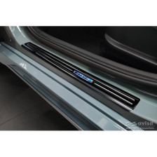 Zwart RVS Instaplijsten passend voor Hyundai Kona 2017-2020 & FL 2020- 'Hybrid' - 4-delig