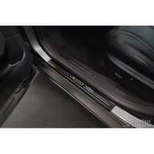 Zwart RVS Instaplijsten passend voor Ford Mustang Mach-E 2020- 'E-Power' - 4-delig