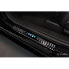 Zwart RVS Instaplijsten passend voor Ford Kuga III 2019- 'Hybrid' - 4-delig