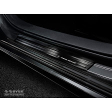 Zwart RVS Instaplijsten  Mazda 3 HB 5-deurs 2019- - Brushed Steel 'Special Edition' 4-delig
