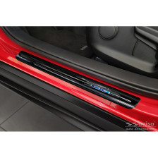 Zwart RVS Instaplijsten passend voor Mazda CX-30 2019- 'Hybrid' - 4-delig
