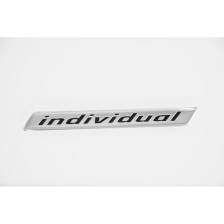 Aluminium Embleem/Logo - INDIVIDUAL - 11,8x1,4cm