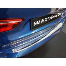 RVS Achterbumperprotector  BMW X1 (F48) M-Pakket 2015- 'Ribs'