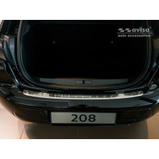 RVS Achterbumperprotector  Peugeot 208 II HB 5-deurs 2019- 'Ribs'