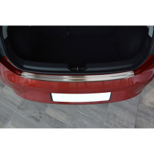 RVS Achterbumperprotector  Seat Leon 5F 5 deurs 2013-2020 'Ribs'