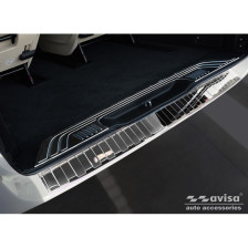 Chroom RVS Achterbumperprotector passend voor Mercedes Vito / V-Klasse 2014- 'Ribs' 'XL'
