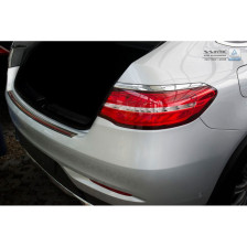 RVS Achterbumperprotector 'Deluxe' passend voor Mercedes GLE Coupé 2015- Zwart/Rood-Zwart Carbon