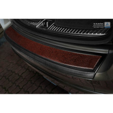 RVS Achterbumperprotector 'Deluxe'  Volvo XC60 2013-2016 Zwart/Rood-Zwart Carbon