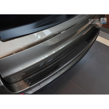 RVS Achterbumperprotector 'Deluxe' passend voor BMW X5 (F15) 2013-2018 Zwart/Zwart Carbon