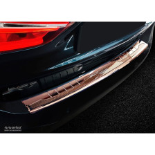RVS Achterbumperprotector 'Deluxe'  BMW X1 F48 2015- 'Performance' Koper/Koper Carbon