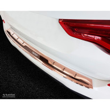 RVS Achterbumperprotector 'Deluxe'  BMW X3 G01 M-Pakket 2017-2021 & FL 2021- 'Performance' Koper 'Brushed Mirror'/Koper Carbon
