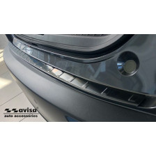 Zwart RVS Achterbumperprotector passend voor Mazda CX-30 2019- 'Ribs'