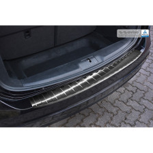 Zwart RVS Achterbumperprotector  Seat Alhambra & Volkswagen Sharan II 2010- 'Ribs'