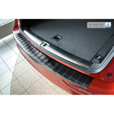 Zwart RVS Achterbumperprotector  Audi Q5 2008-2012 & 2012- 'Ribs'