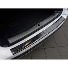 Zwart RVS Achterbumperprotector  Audi A4 B9 Allroad 2016-2019 & FL 2019- 'Ribs'