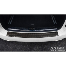 Zwart RVS Achterbumperprotector  Porsche Cayenne II 2010-2014 & FL 2014- 'Ribs'