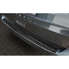 Zwart RVS Achterbumperprotector  Volkswagen Caddy V 2020- 'Ribs'