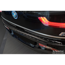 Zwart RVS Achterbumperprotector  BMW i3 (i01) Facelift 2017- 'Ribs'