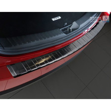 Zwart RVS Achterbumperprotector  Mazda CX5 II 2017- 'Ribs'