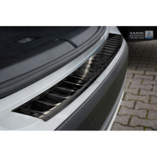 Zwart RVS Achterbumperprotector  BMW X1 (F48) Facelift 2015- 'Ribs'
