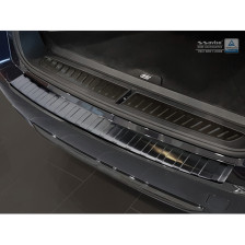 Zwart RVS Achterbumperprotector  BMW 5-Serie G31 Touring 2016- excl. M-Sport 'Ribs'