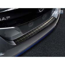 Zwart RVS Achterbumperprotector  Nissan Leaf II 2017-2021 & FL 2021- 'Ribs'