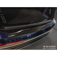 Zwart RVS Achterbumperprotector passend voor Audi Q7 (4M) 2015-2019 & FL 2019- incl. S-Line