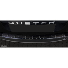 Zwart RVS Achterbumperprotector  Dacia Duster 2010-2017 'Ribs'