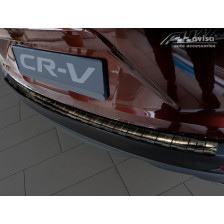 Zwart RVS Achterbumperprotector  Honda CR-V (CW) 2018- 'Ribs'